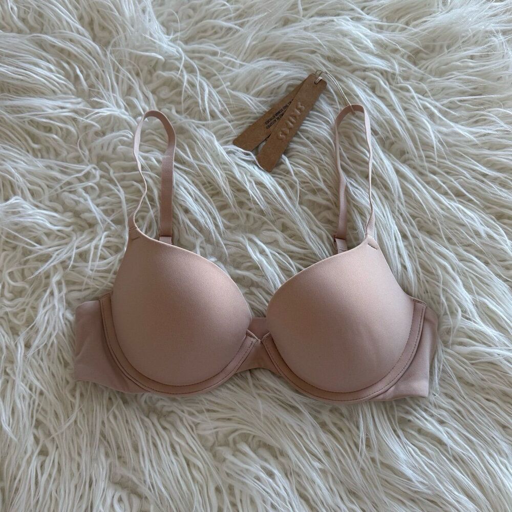 Skims Fits Everybody Push Up Demi Bra Mica Size 32B